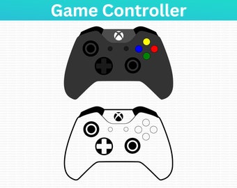 Video Game Controller Svg Png Clipart Files Cricut Silhouette Cutting Files