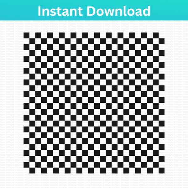 Checkered Pattern SVG, Seamless Checkerboard Png, Checkered Racing Pattern Print Cut File, Digital Download, Cricut, Silhouette Cut File