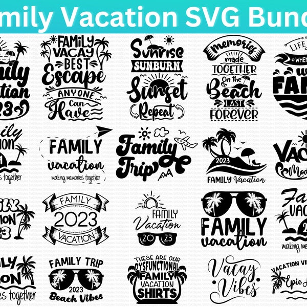 Familienurlaub SVG Bundle, Familienkreuzfahrt SVG, 2024 Familienurlaub SVG, passendes Urlaubsshirt SVG, Familienurlaub PNG, Familienausflug SVG