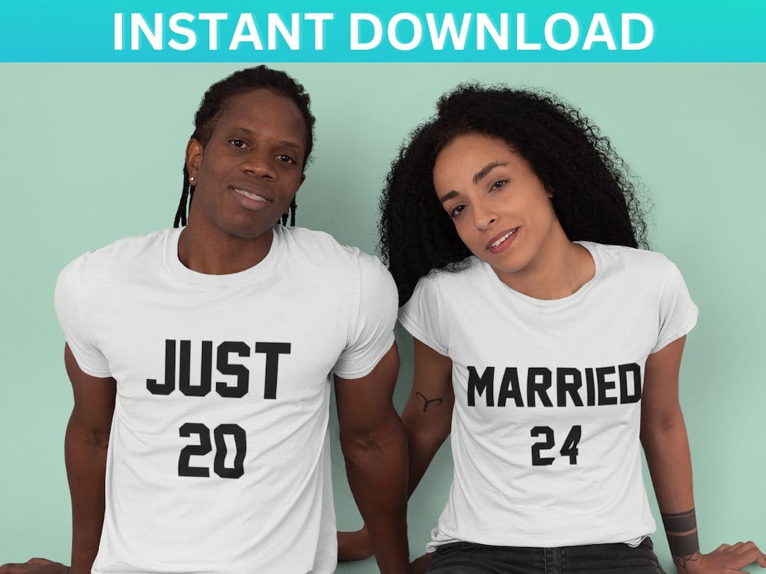 Just Married 2023 2025 & 2025 Couples Shirts Best Selling Etsy