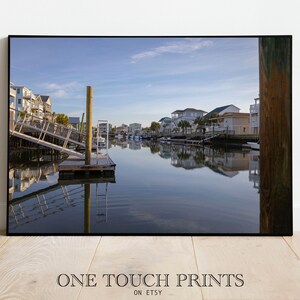 Boat Dock Print, Landscape Wall Art, Beach House Docks Photography, Printable Wall Art, Architecture, DIGITAL DOWNLOAD
