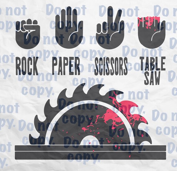 Rock Paper Scissors Table Saw - Etsy