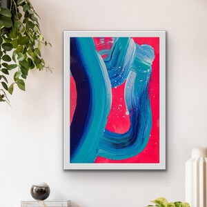 11&quot;x14&quot; Abstract Art Print - &#39;I Believe in a Thing Called Love&#39;