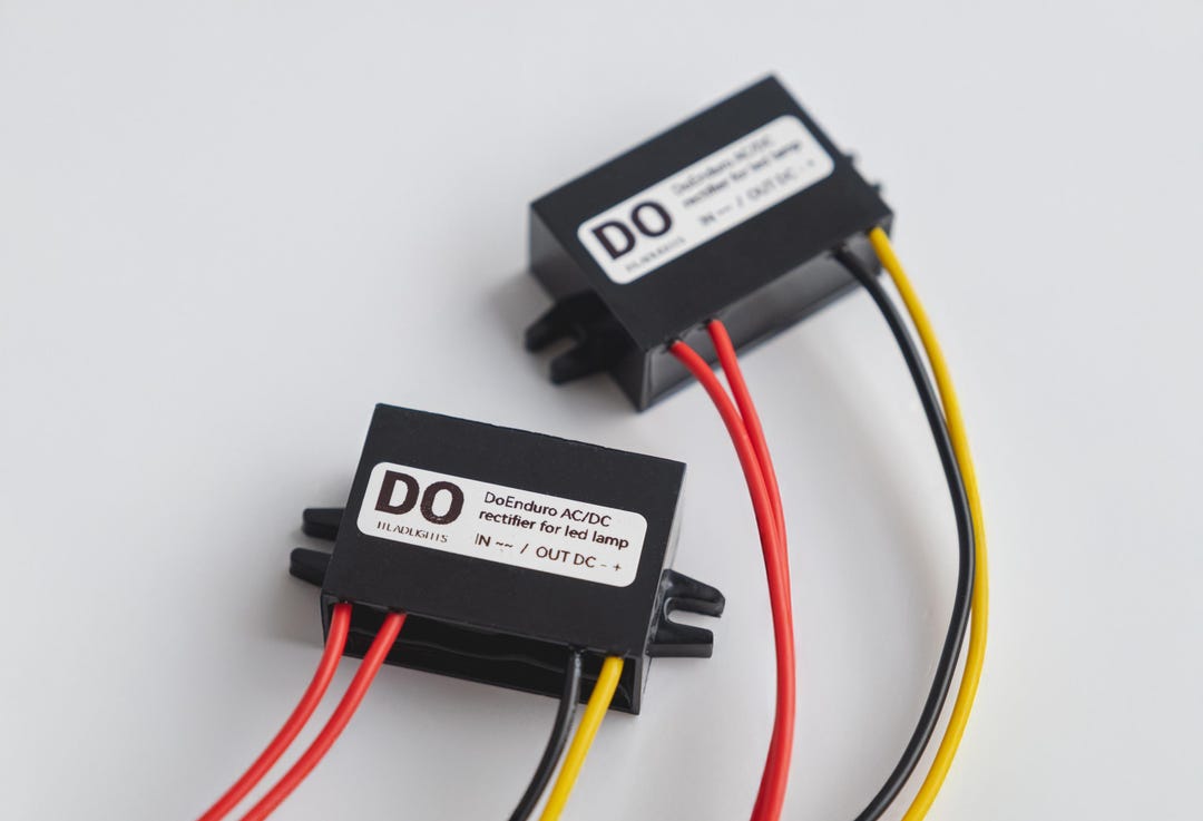AC to DC Rectifier 12V for Hard Enduro LED Headlights. 2T Off-road ...