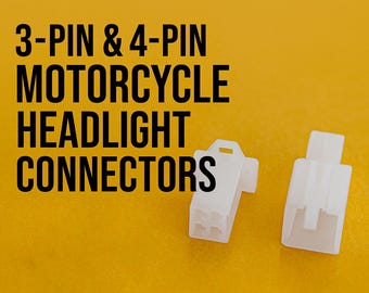 Headlight Connector. Beta, KTM, GASGAS, Husqvarna, Sherco. 3-Pin/4-Pin adapter.