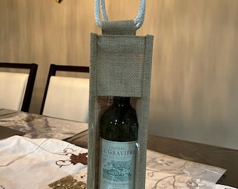 Wine Bag,Hoilday Wine Totes, Reusable wine bag, Christmas Wine Bag,Burlap Wine Bag,Water Bottle Bags,Wine Bottle holder