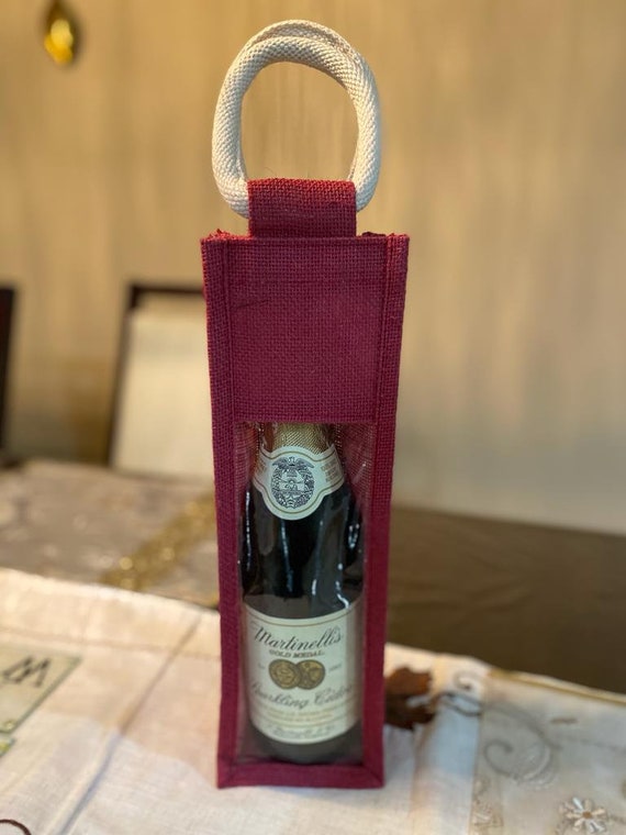Wine Piccolo Wine Bottle Bag Wine split Bottle Bags jutetotes