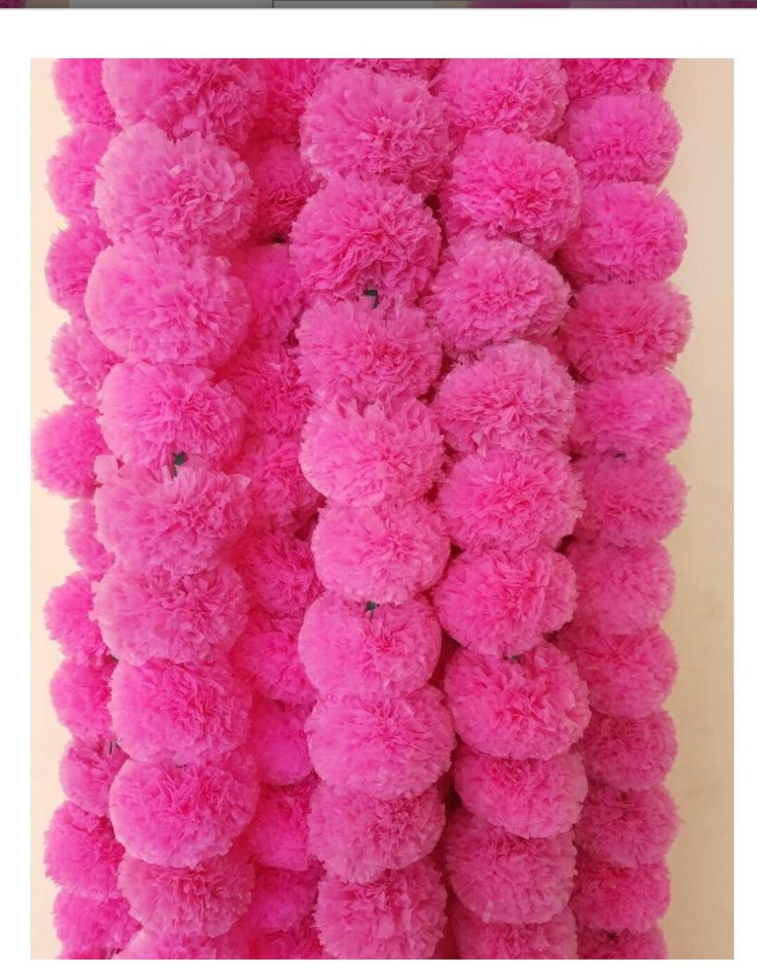 Artificial Marigold Fluffy Flowers for Decoration Garlands for Etsy