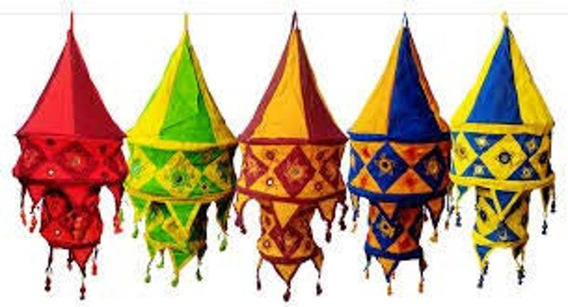 Handcrafted Handmade Cotton Foldable Fabric Lantern / Kandeel Etsy