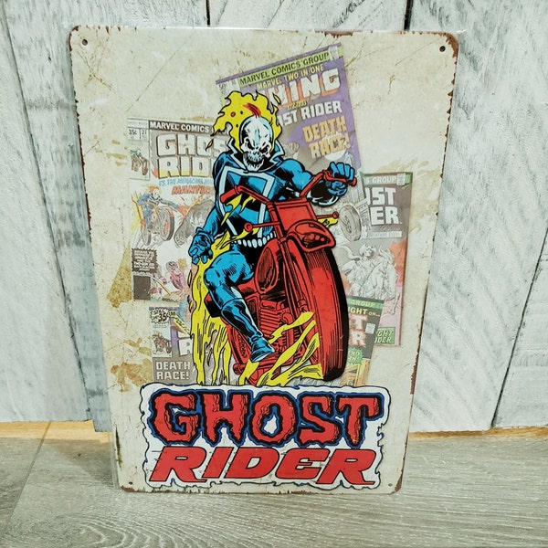 Ghost Rider Sign Ghost Rider - Etsy