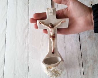 Fuente de agua bendita, Decoración católica del hogar, Decoración del hogar hecha a mano, Regalo de primera comunión, Regalo para la madre, Regalo para mujeres, Regalo de la Iglesia, Regalo del sacerdote