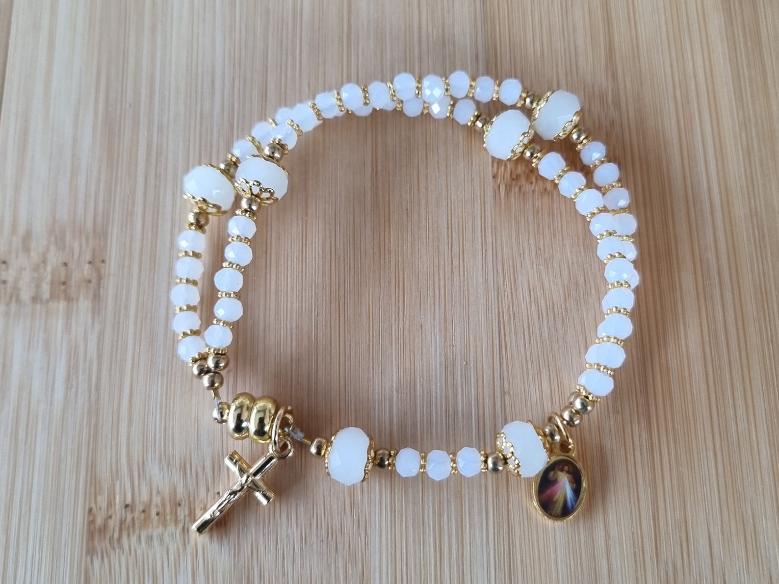 Catholic Rosary Bracelet Magnet Rosary Dainty Rosary | Etsy