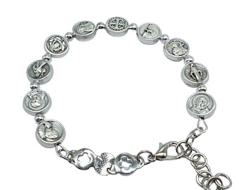 All Saints Catholic Bracelet For Men Women Teens Kids Religious Jewelry CHOOSE YOUR SAINTS Christmas Gift