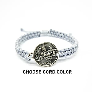Pulsera de medalla de San Miguel, pulsera de medalla de San Miguel, pulsera de encanto de San Miguel, pulsera de encanto de San Miguel, regalo para policías
