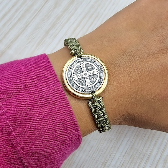 Benedictine medal bracelet best sale