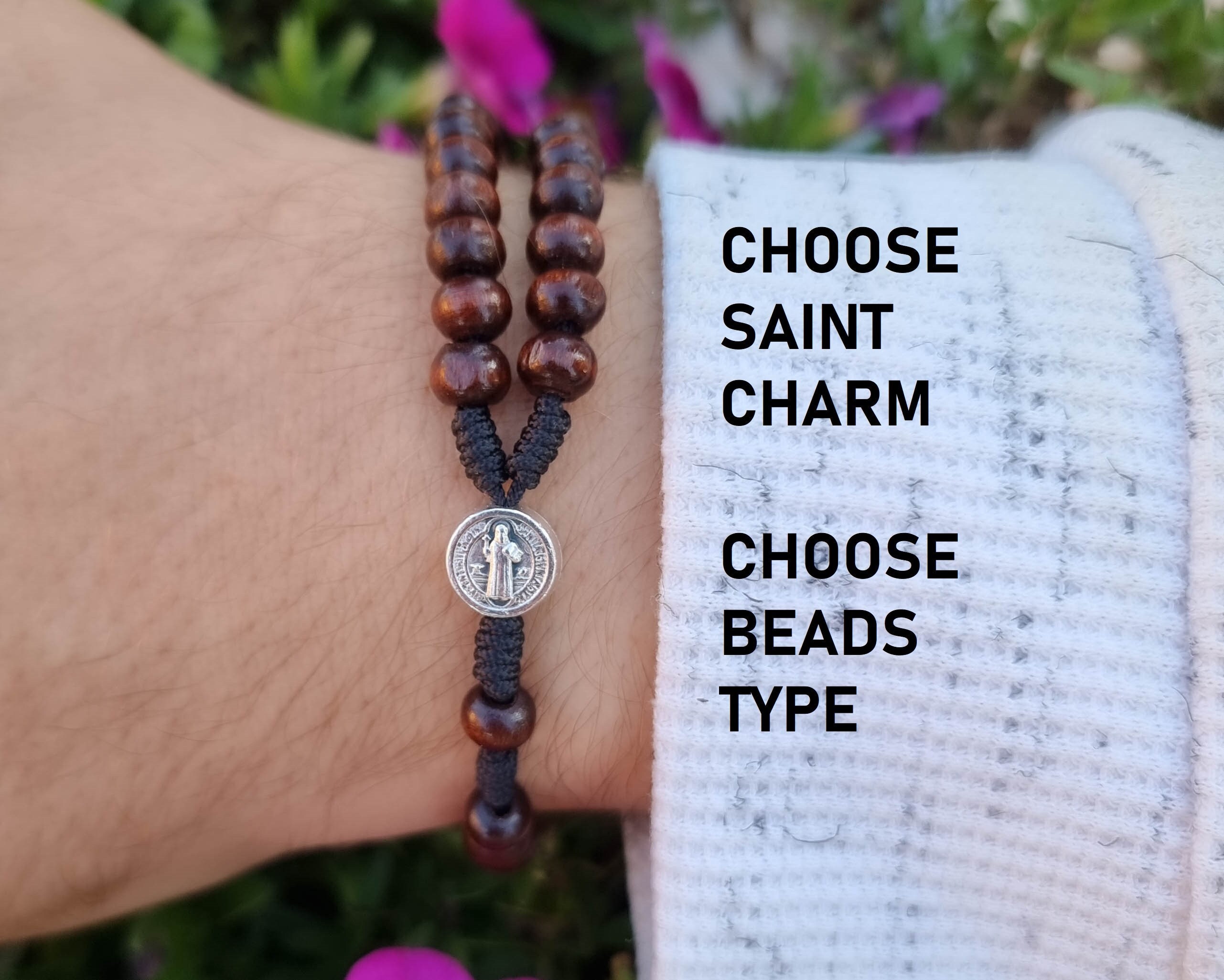St Benedict Rosary Bracelet, Saint Benedict Rosary, Unisex Bracelet ...