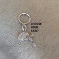Make Custom Catholic Keychain, Choose Your Saint Medal For Keychain product logo