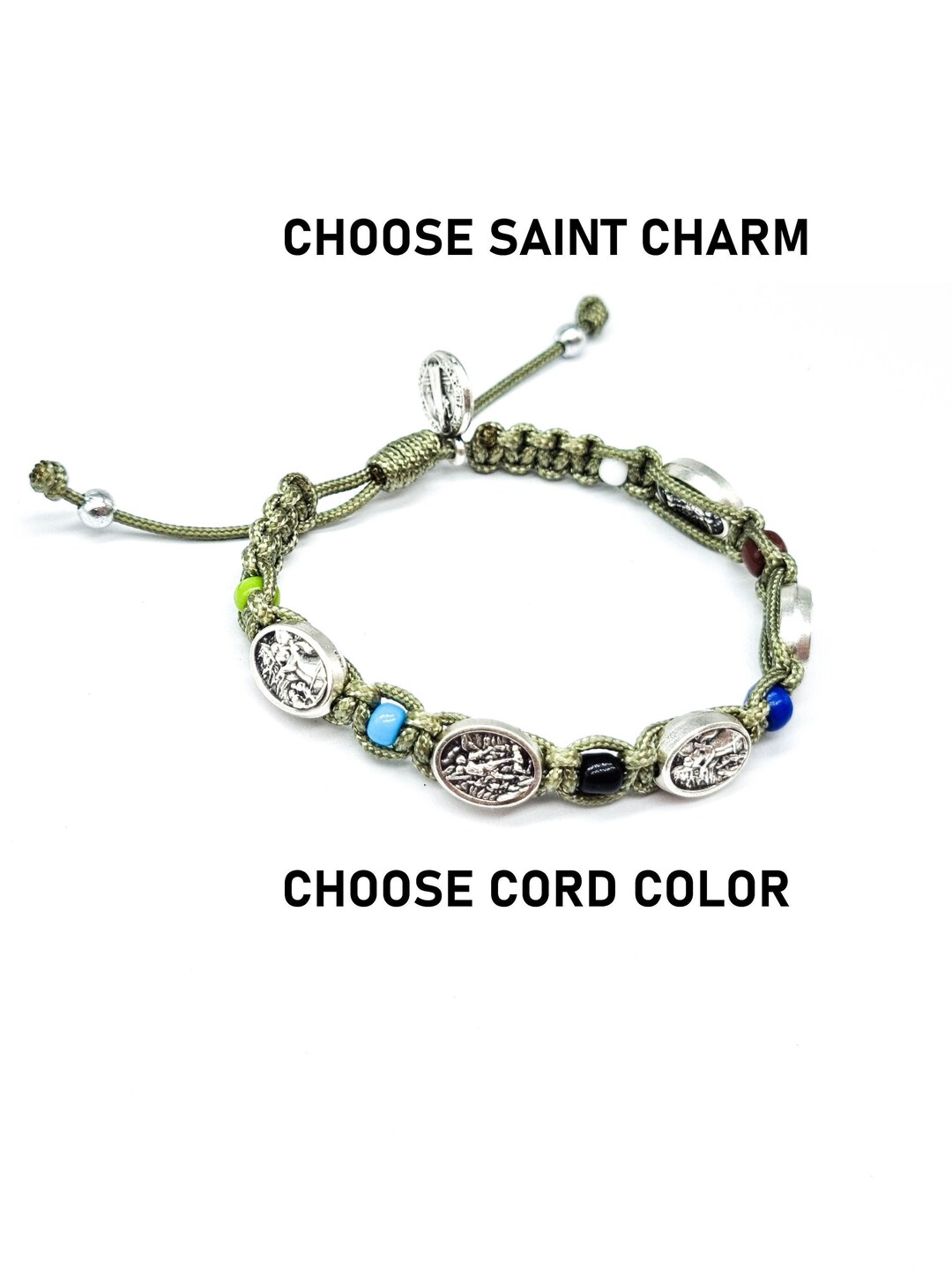 Saint Michael Pendant, Saint Michael the Arch Angel Bracelet for Kids