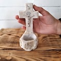 Holy Water Font, Custom Made Catholic Gift, Unique Catholic Gift, Baptism Catholic Gift, First Communion Gift, Handmade Catholic Gift product logo