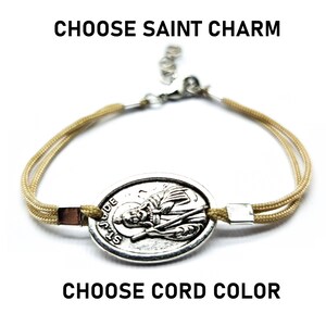 St Jude Charm Catholic Bracelet, Saint Jude Medal Bracelet, Florida Patron Saint, Lost Cause Protection, Lost Cause Patron, Hospital Patron