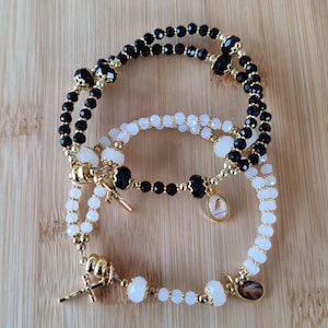 Catholic Rosary Bracelet, Magnet Rosary, Dainty Rosary, Catholic Jewelry For Women Girls, Confirmation Gift For Girls Catholic