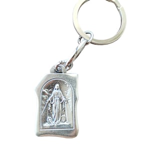 Mary Undoer Der Knoten Medaille Schlüsselanhänger Katholischen Zubehör Schlüsselanhänger Geschenk für Fahrer Neue Fahrer Schutzpatron Reise St Christopher