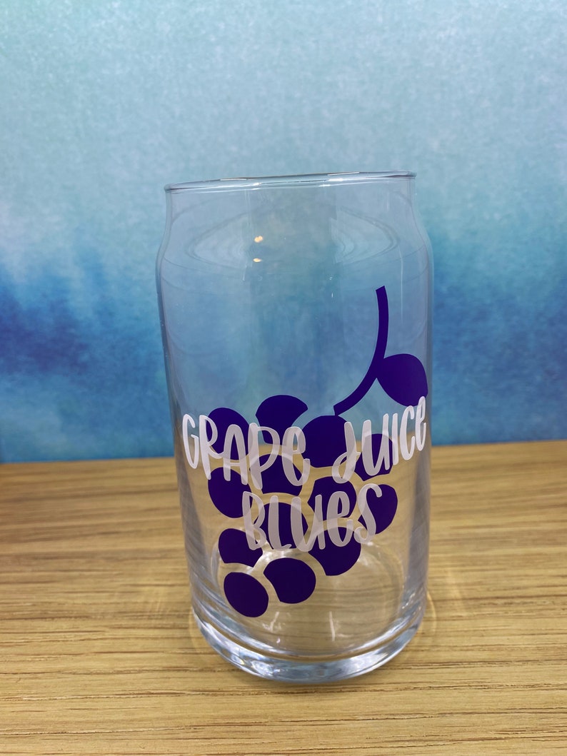 As It Was Grape Juice Blues Beer Can Glass Harry's House Etsy