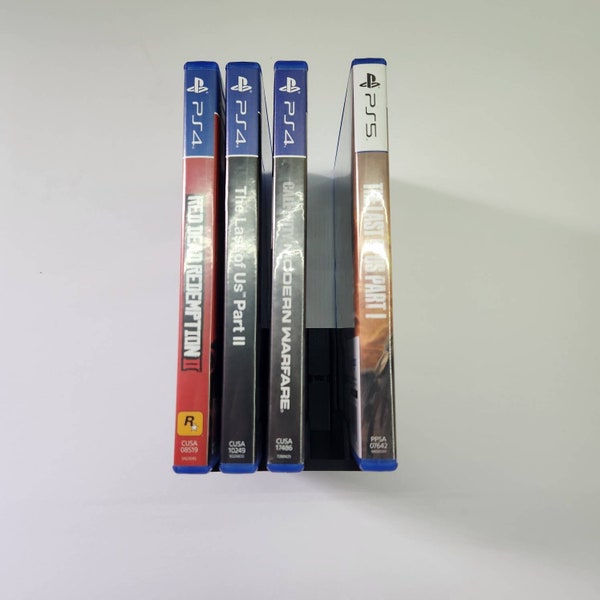 Modulares PS4 / PS5 Vertikales Wand-Spielregal - Für 5 Spiele - Game Display Shelf