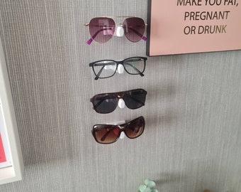 Wall-Mounted Sunglasses & Glasses Holder - Adhesive Glasses Display Micro Shelf