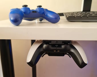 PS4 PS5 Controller holder - under desk / shelf holder for PlayStation 4 PlayStation 5 controller