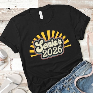 Retro Sunrise Senior 2026 SVG Digital Cut File Vintage Instant Download