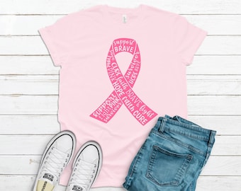 Breast Cancer Awareness Ribbon Art 1 digitaal gesneden SVG-bestand