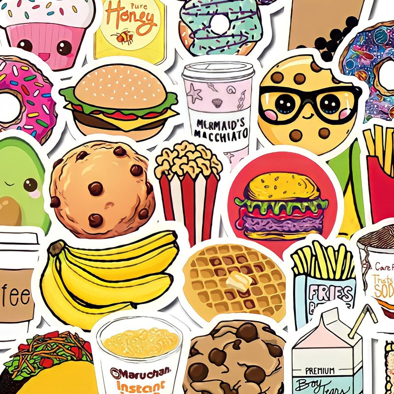 Food Stickers - Etsy