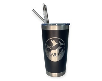 Bird Dog Engraved Tumbler