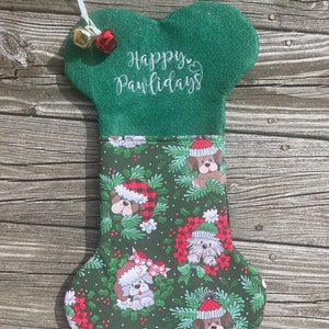 Dog Christmas Stockings Customizable dog stocking image 1