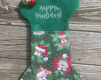 Dog Christmas Stockings | Customizable dog stocking