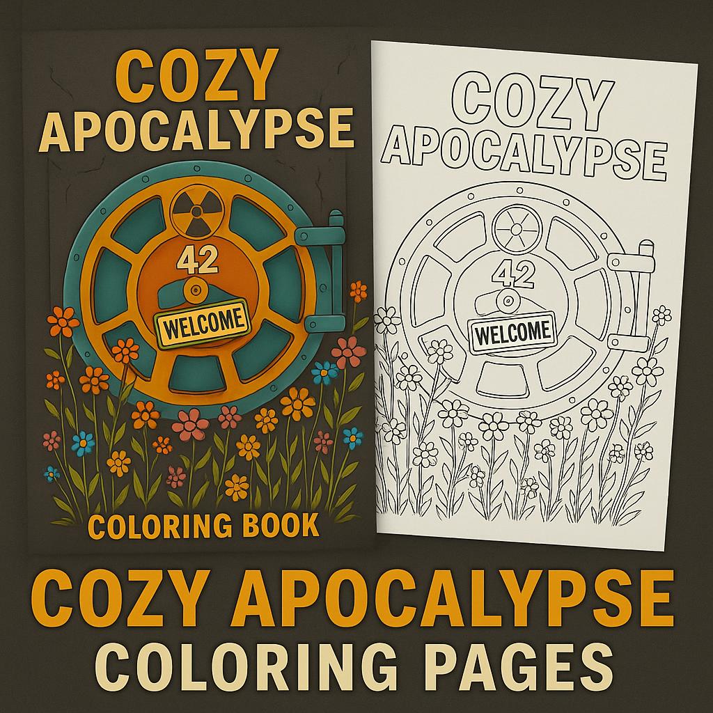 Cozy Apocalypse Coloring Pages: 30 Whimsical Dystopian Scenes (PDF ...