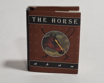 Vintage Tiny Tomes Readable Miniature Book Hardcover w/Dust Jacket THE HORSE by Joanne Bollenbacher 1996