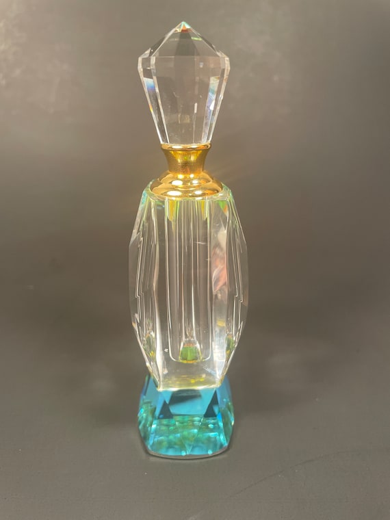 Vintage Crystal Perfume Bottle, Vintage Crystal O… - image 3