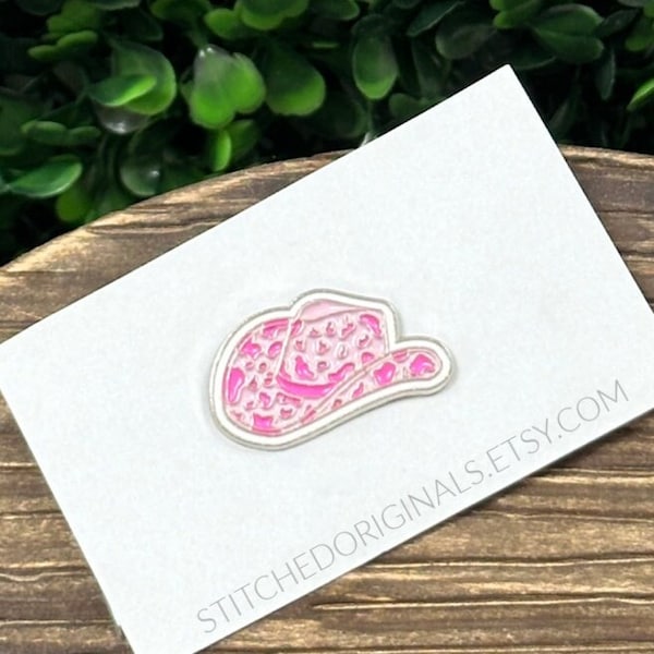 Hat Pin, Pink Cowboy Hat Pin, Cowboy Hat, Enamel Pin, Trucker Hat Pin