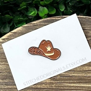 Hat Pin, Yee Haw, Cowboy Hat Pin, Enamel Pin