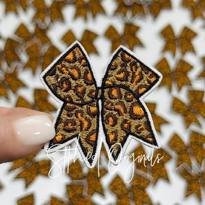 Leopard Bow Patch: Iron On DIY Applique