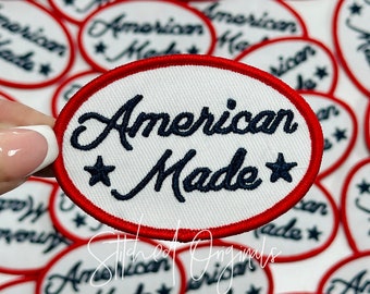 American Made Patch, Trucker Hat Patch, Iron On, DIY patch, Hat Patch