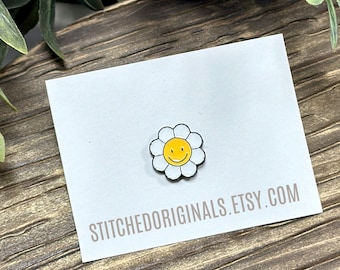 Daisy Enamel Pin, Trucker Hat Accessory