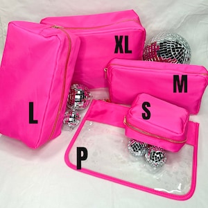 Nylon Cosmetic Bag, DIY Nylon Bag, Customizable, Personalize, Make Up Bag, Bridesmaids Gift, Nylon Bag ONLY