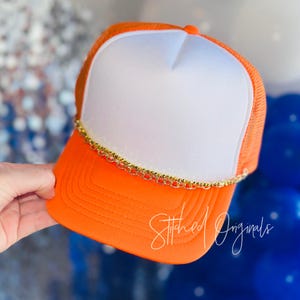 Gold Beaded and Gold Plated Double Hat Chain, Trucker Hat Chain
