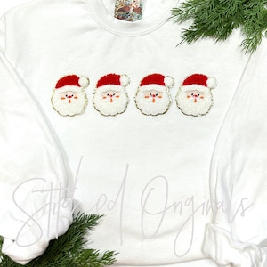 Santa Small Patch, Chenille patch, iron on patch, diy patch