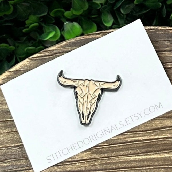 Hat Pin, Western Skull, Enamel Pin, Trucker Hat Pin