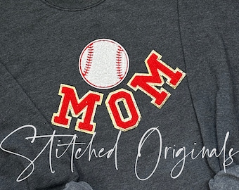 Baseball Sequin Iron On Patch, DIY Applique (3.80" Diameter)