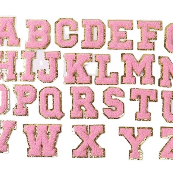 NEW Royal Blue 3.12 Chenille Letters, SILVER Glitter, Varsity Letter Iron  on Patch, Diy Monogram 